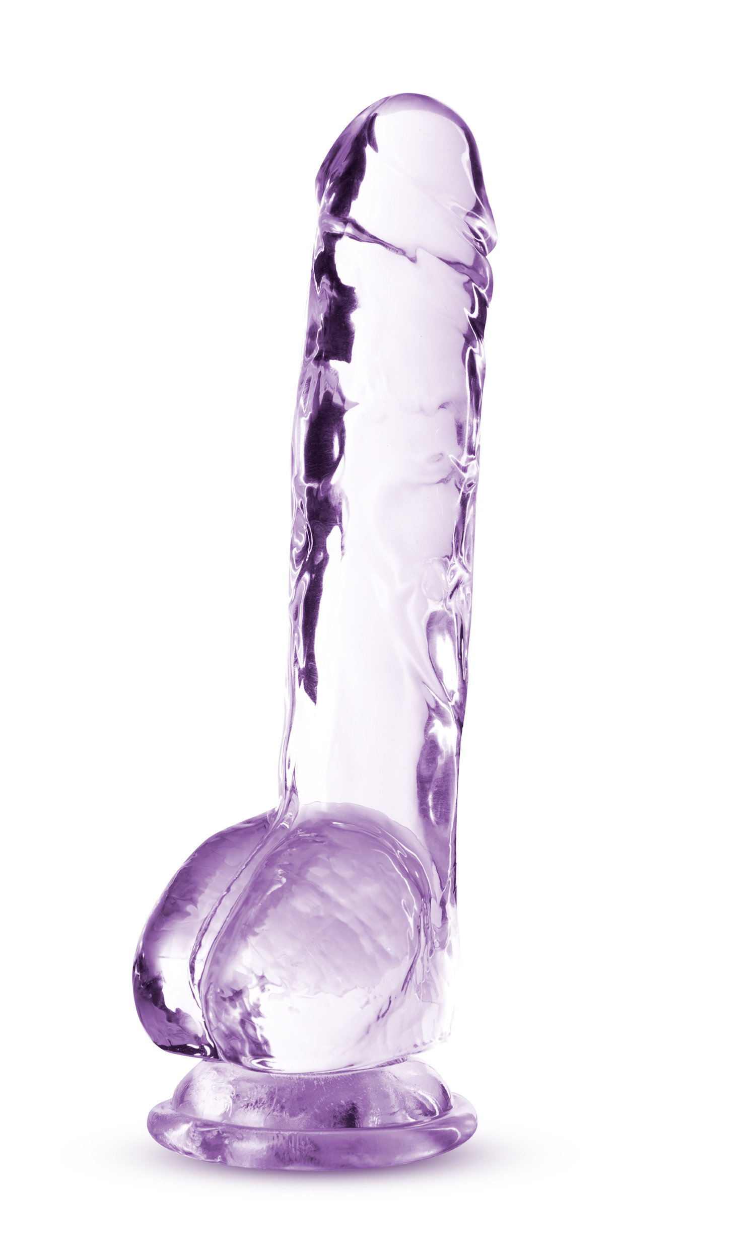 naturally yours  inch crystalline dildo amethyst 