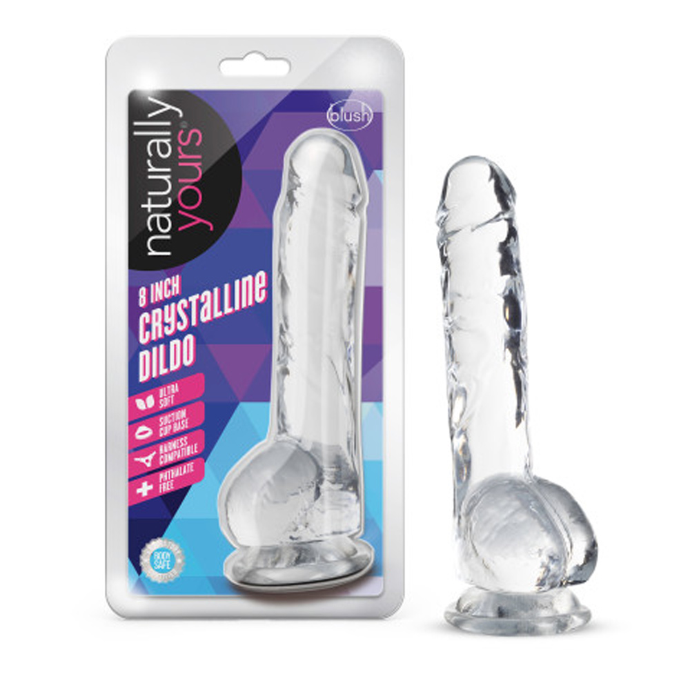 naturally yours  inch crystalline dildo diamond 