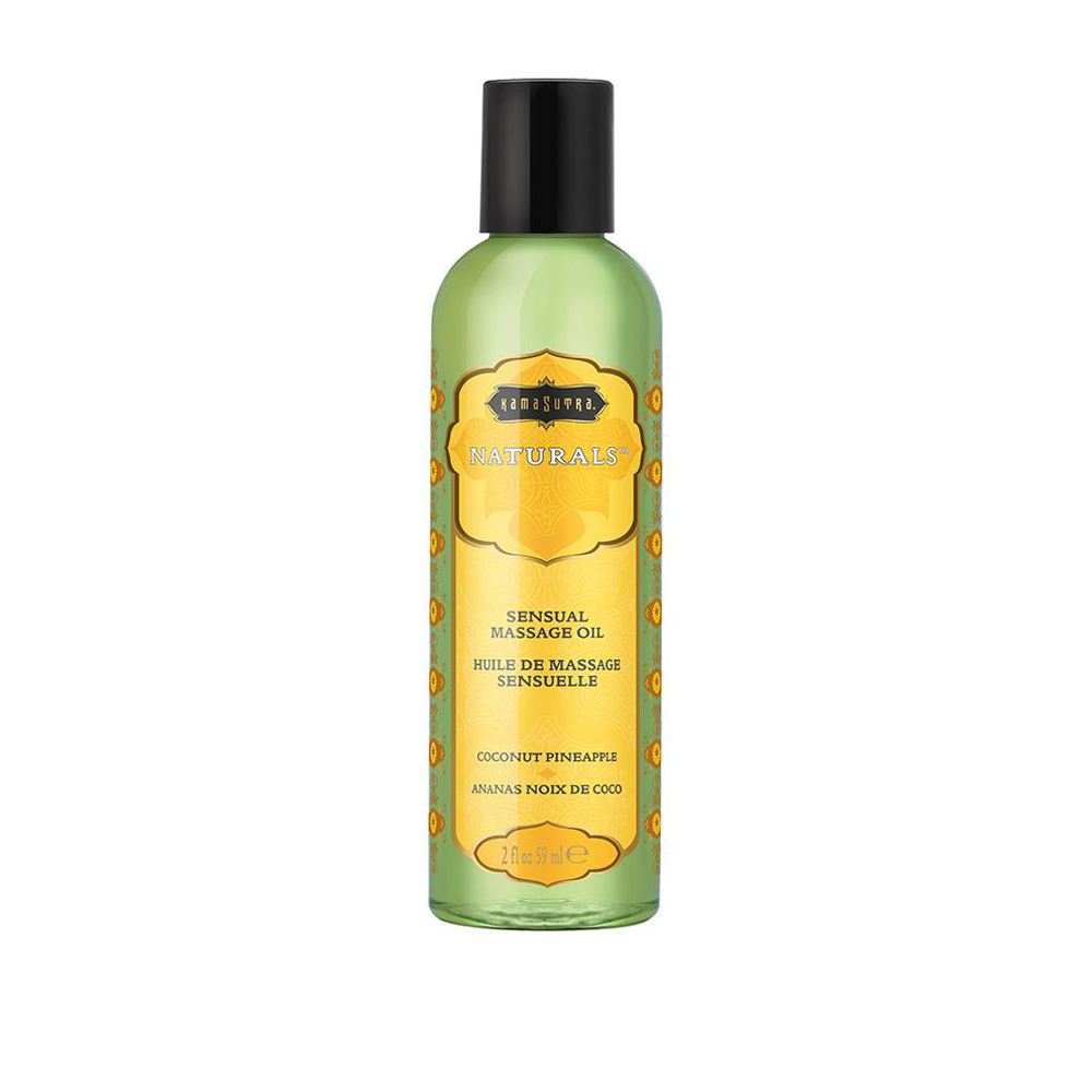 naturals massage oil coconut pineapple  fl oz  ml 