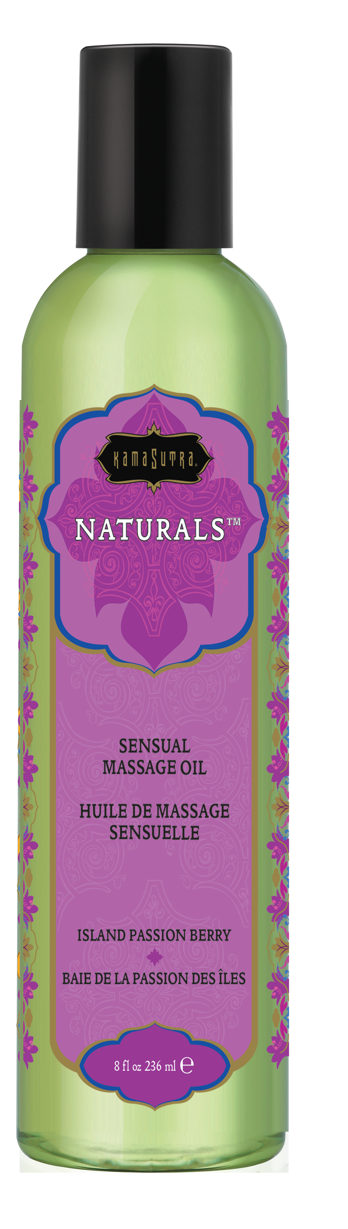 naturals massage oil island passion berry  fl oz 