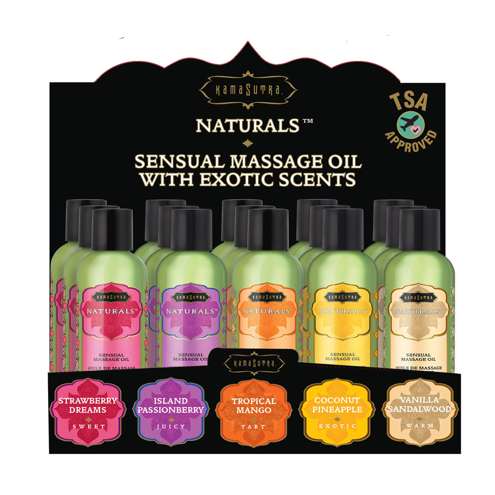 naturals massage oil pre pack 