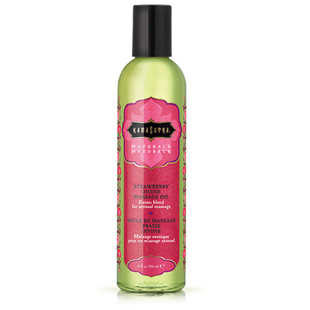 naturals massage oil strawberry divine  fl oz 