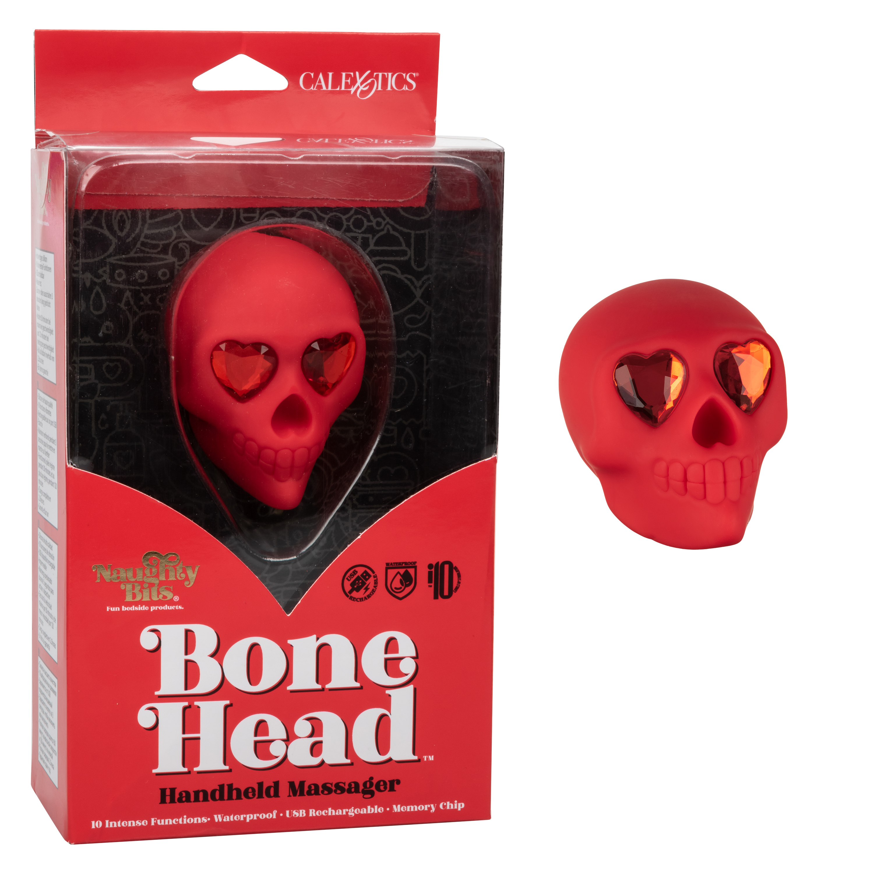 naughty bits bone head handheld massager 