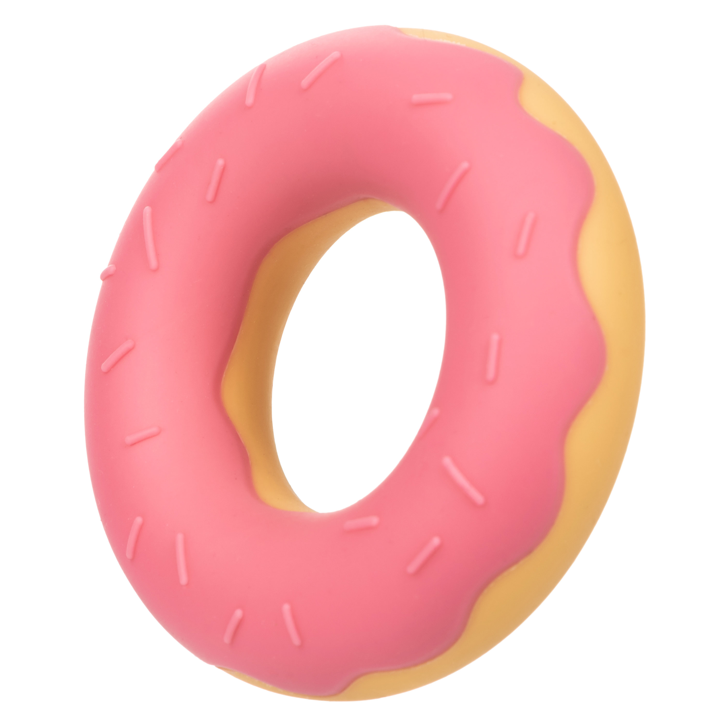 naughty bits dickin’ donuts silicone donut cock  ring pink 