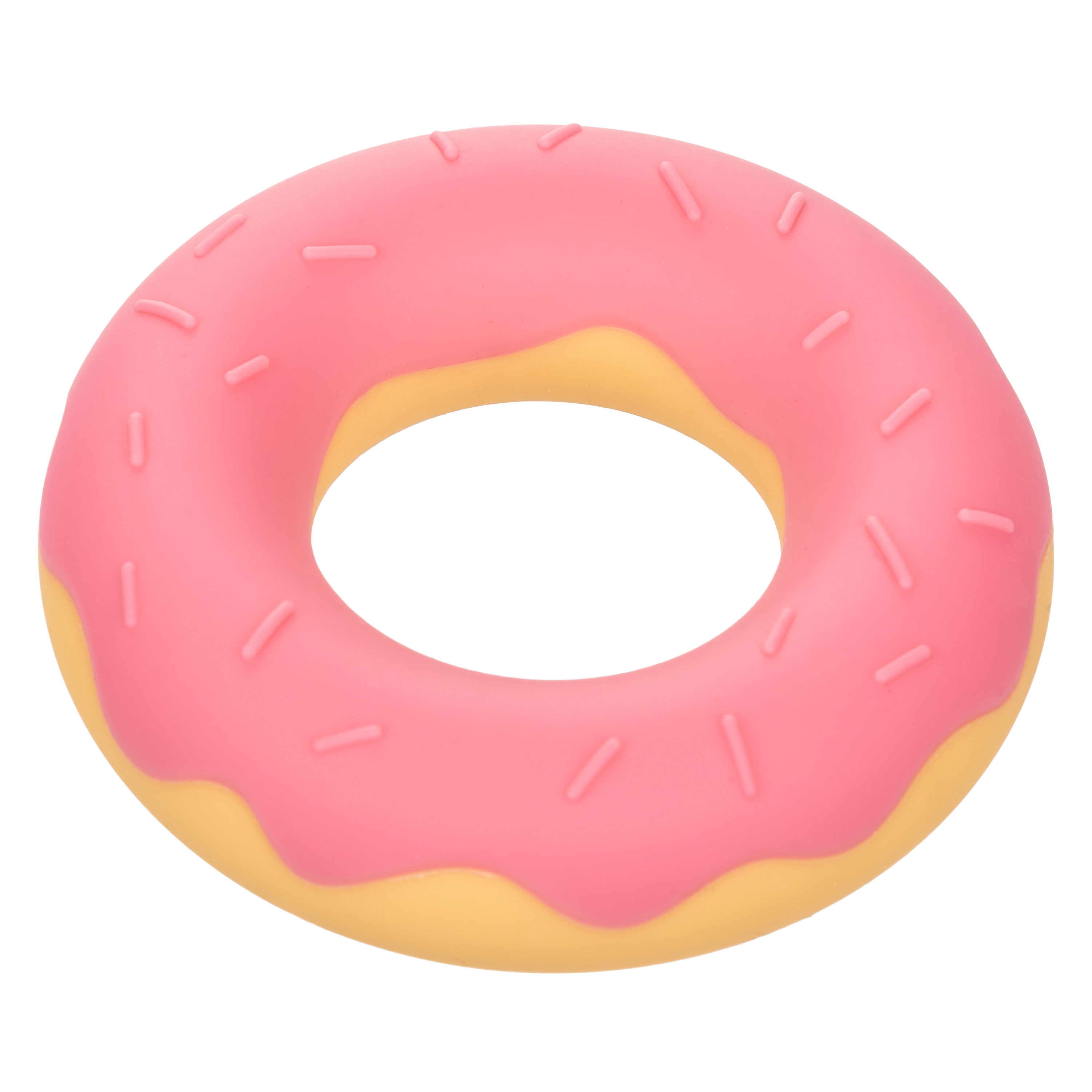 naughty bits dickin’ donuts silicone donut cock  ring pink 