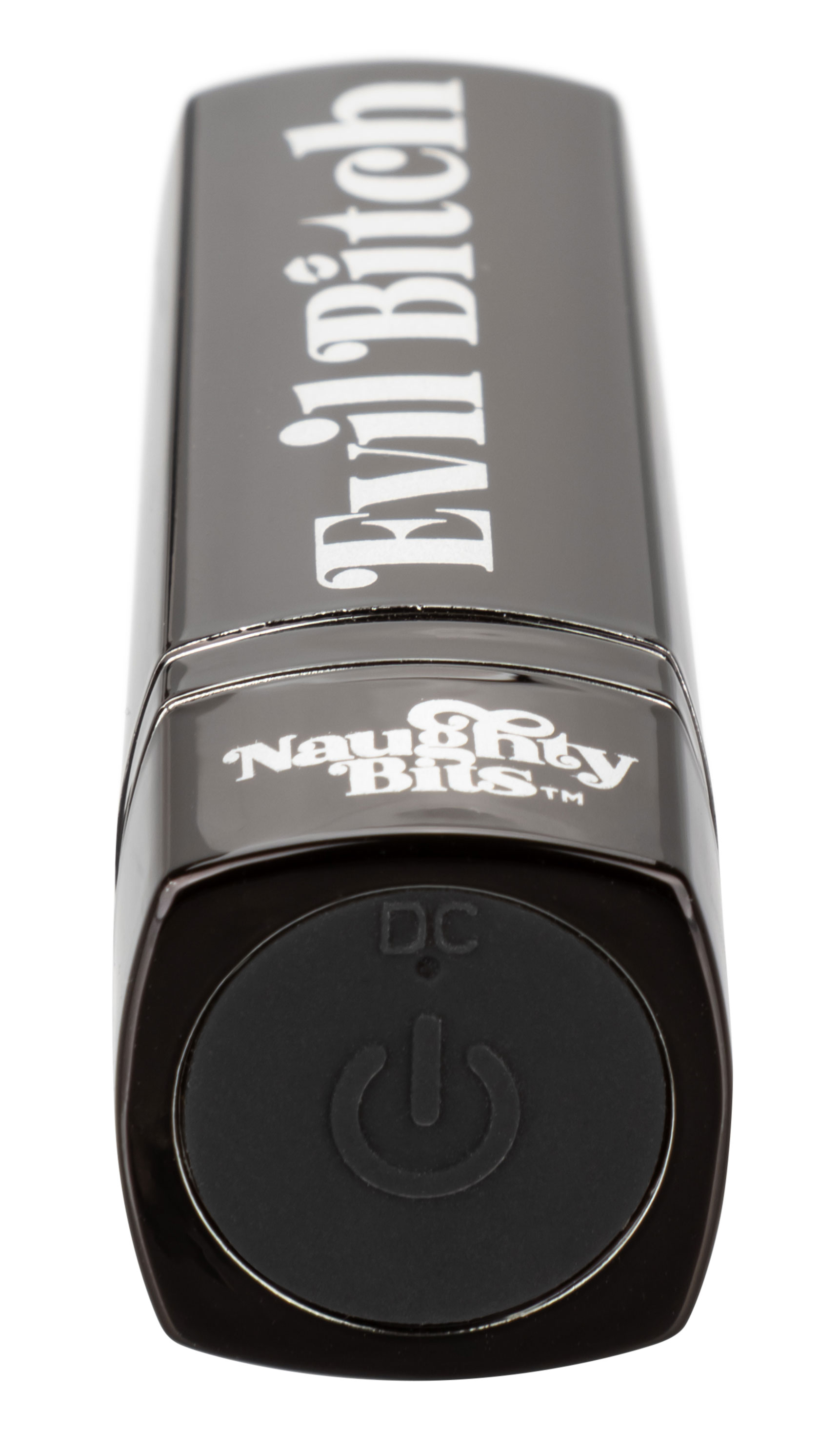 naughty bits evil bitch lipstick vibrator black 