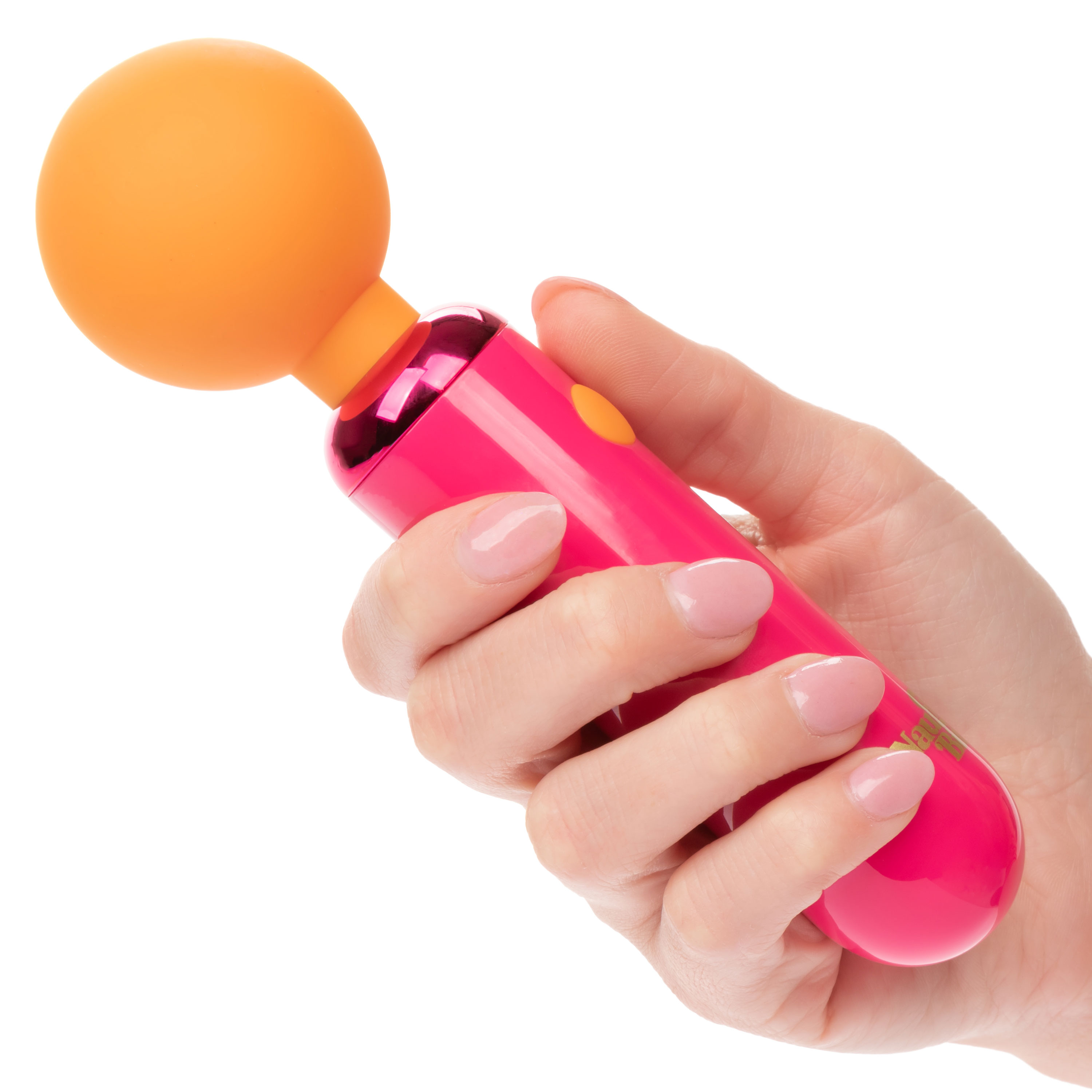 naughty bits home cumming queen vibrating wand orangepink 