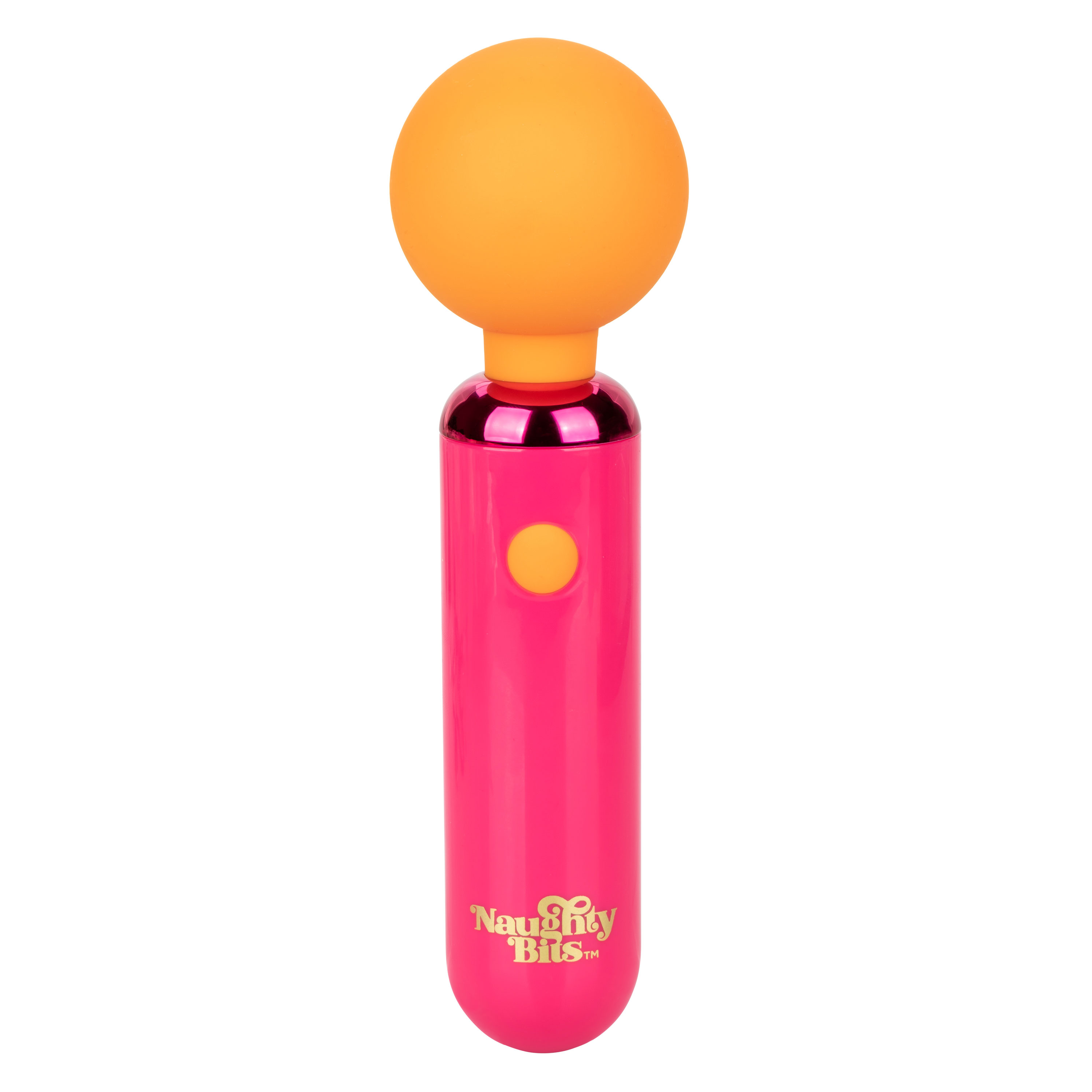 naughty bits home cumming queen vibrating wand orangepink 