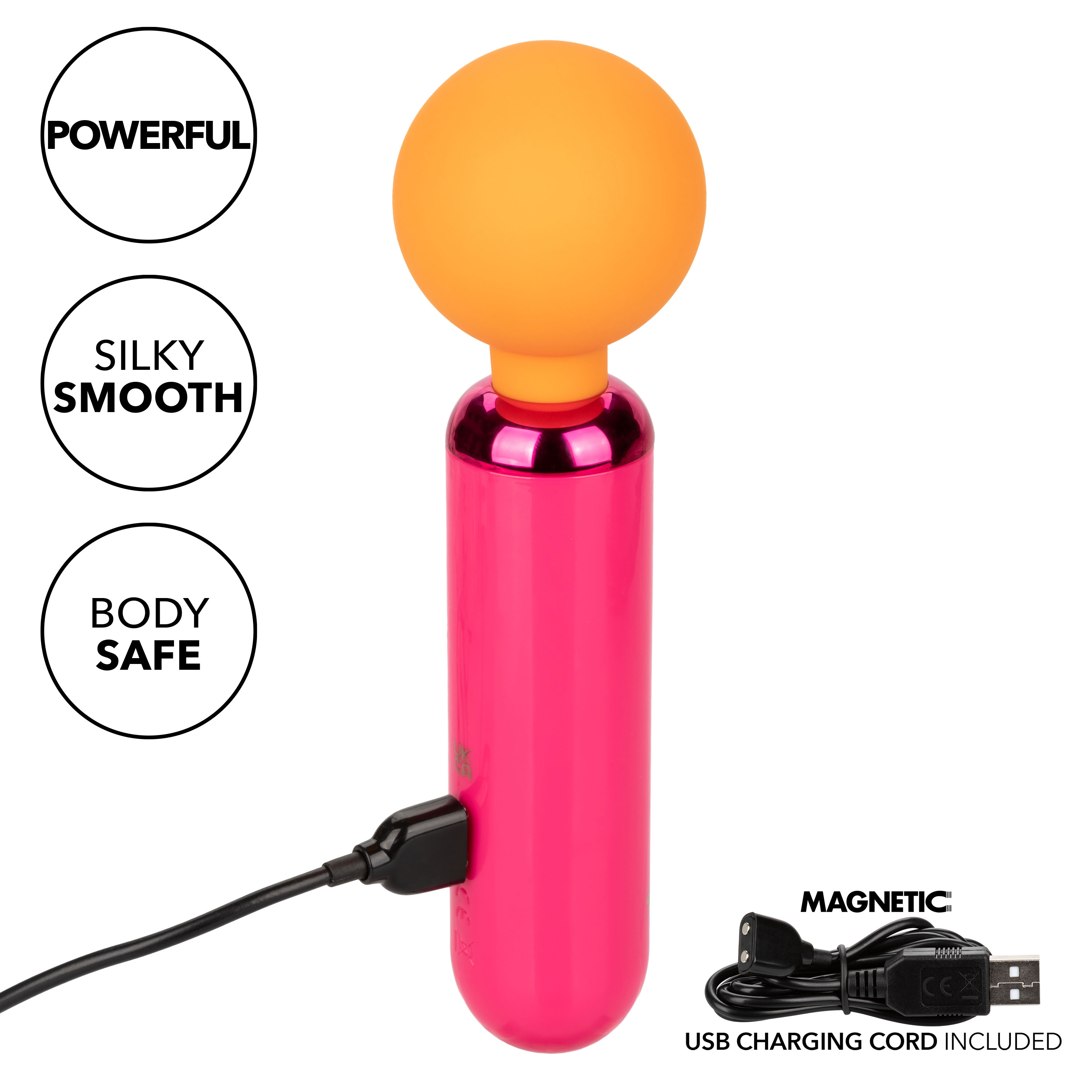 naughty bits home cumming queen vibrating wand orangepink 