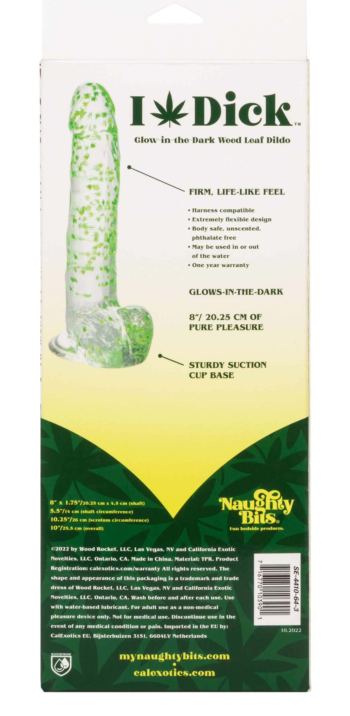 naughty bits i leaf dick glow in the dark weed  leaf dildo glow in the dark 