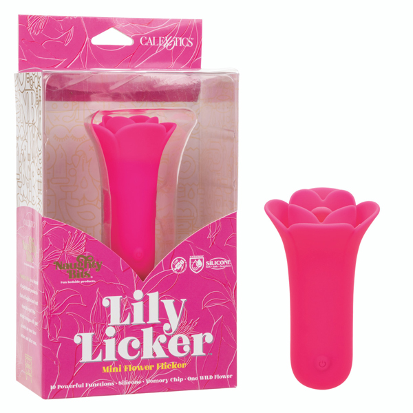 naughty bits lily licker mini flower flicker pink 