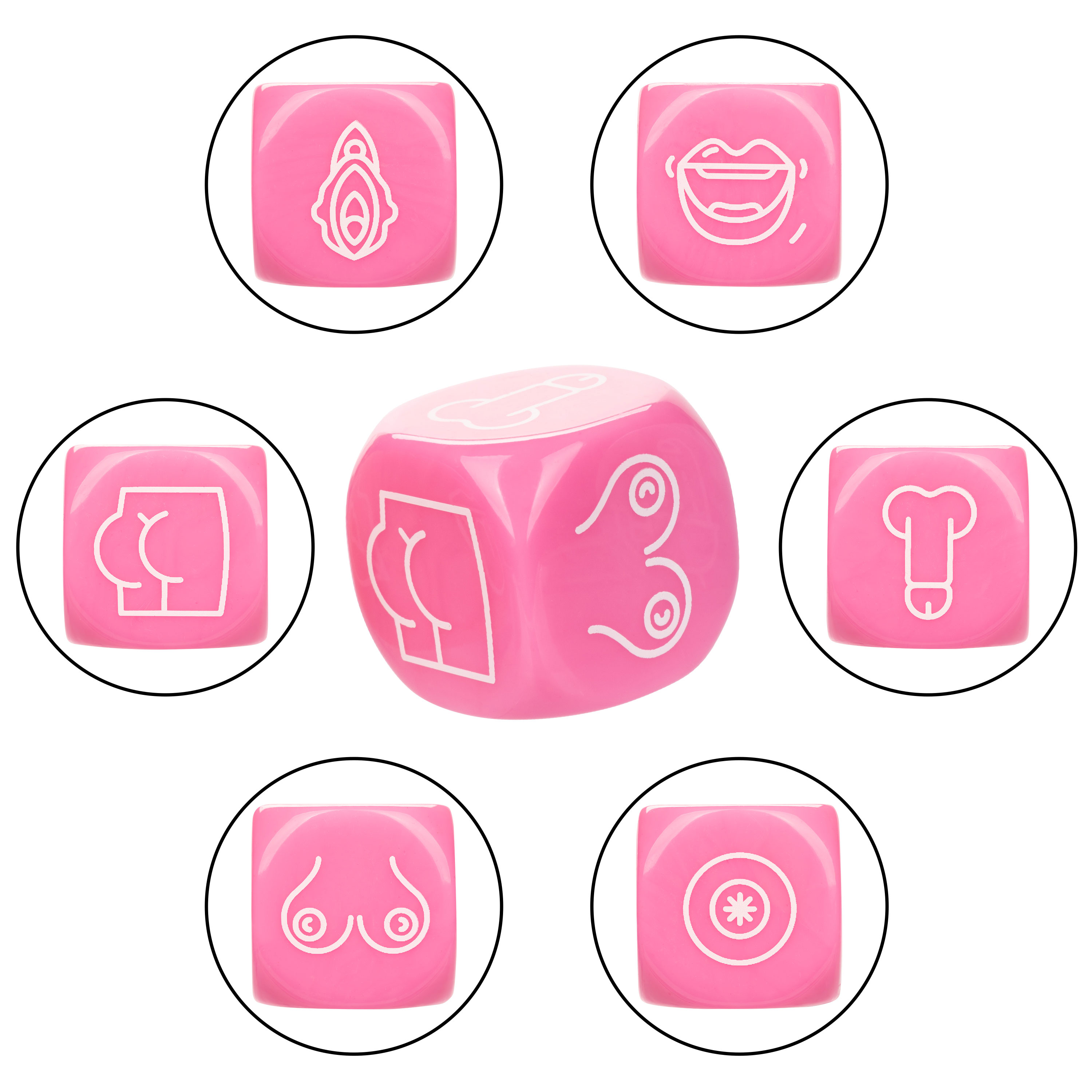 naughty bits roll with it icon based sex dice  game 