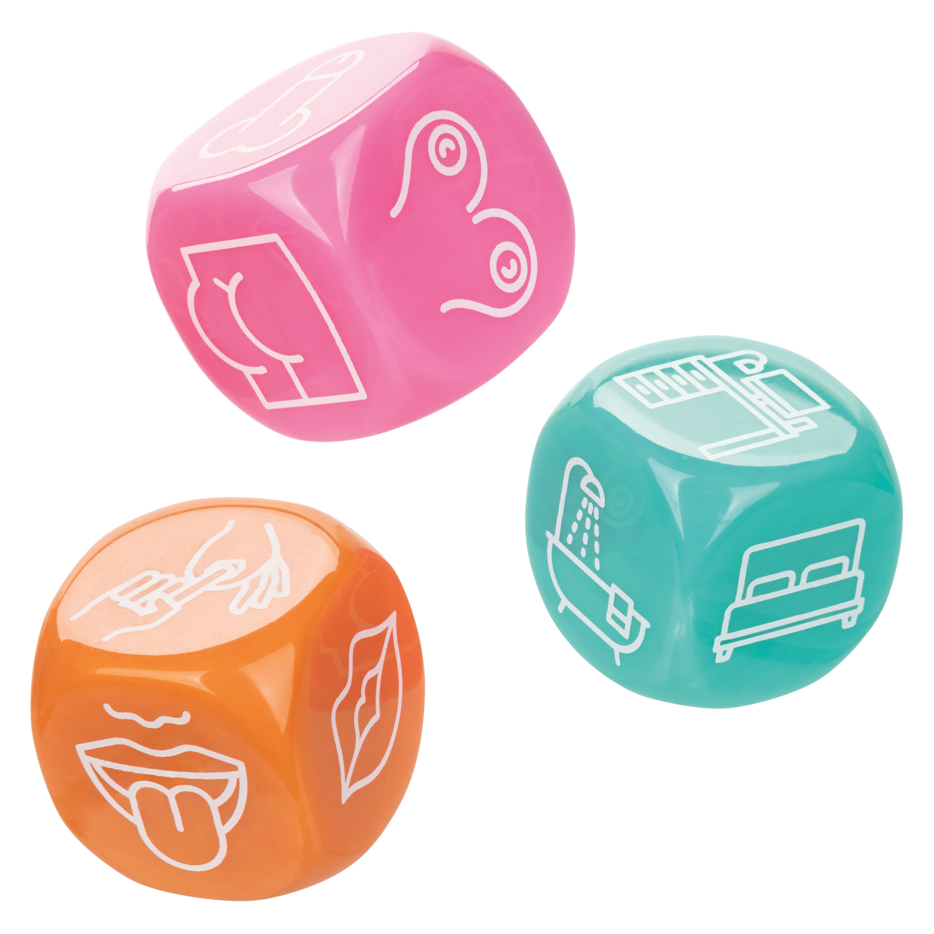 naughty bits roll with it icon based sex dice  game 