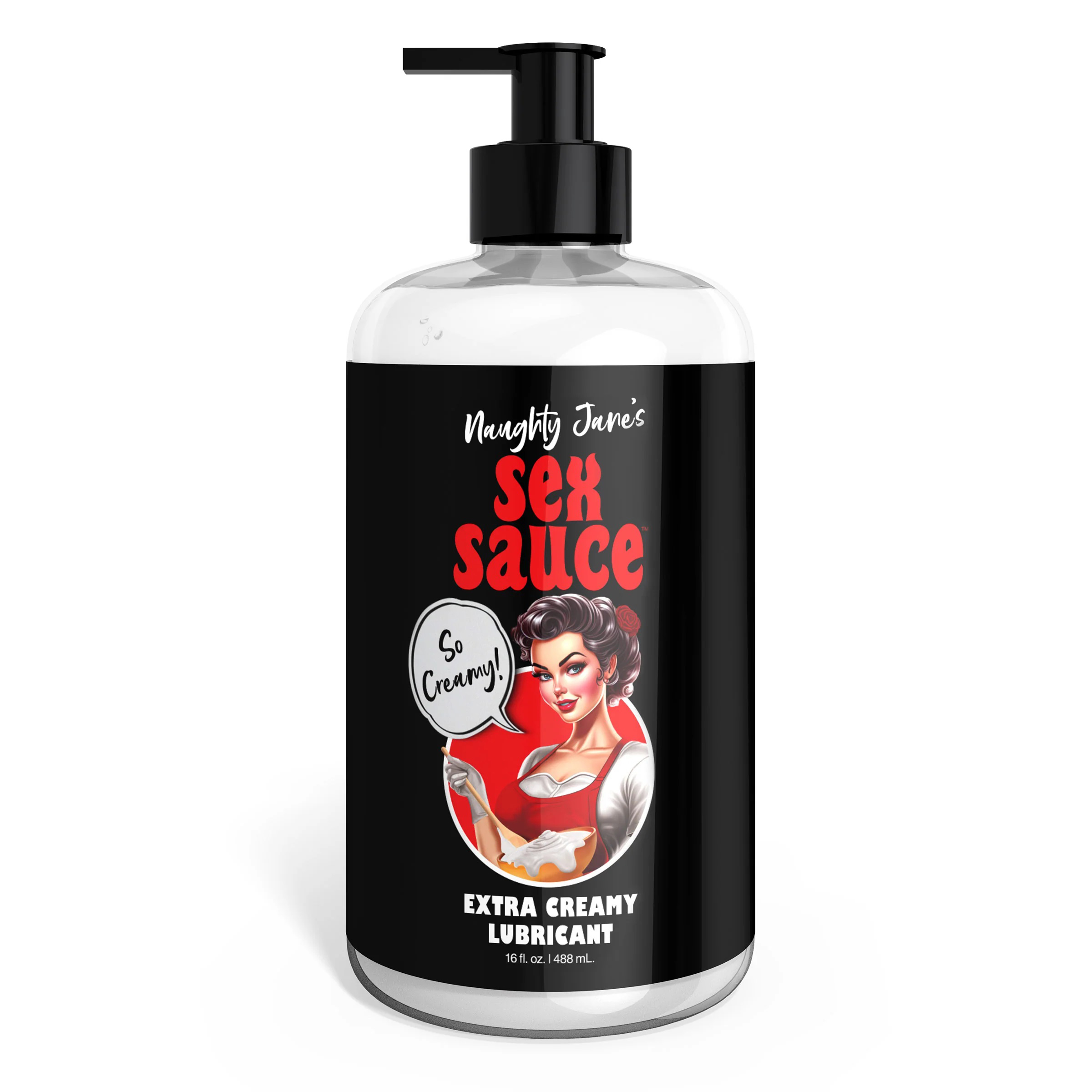 naughty janes sex sauce extra creamy lubricant  oz 