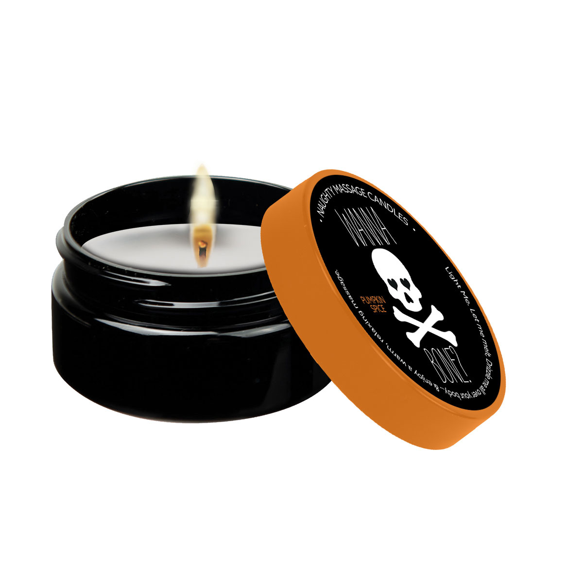 naughty massage candle wanna bone pumpkin  spice 