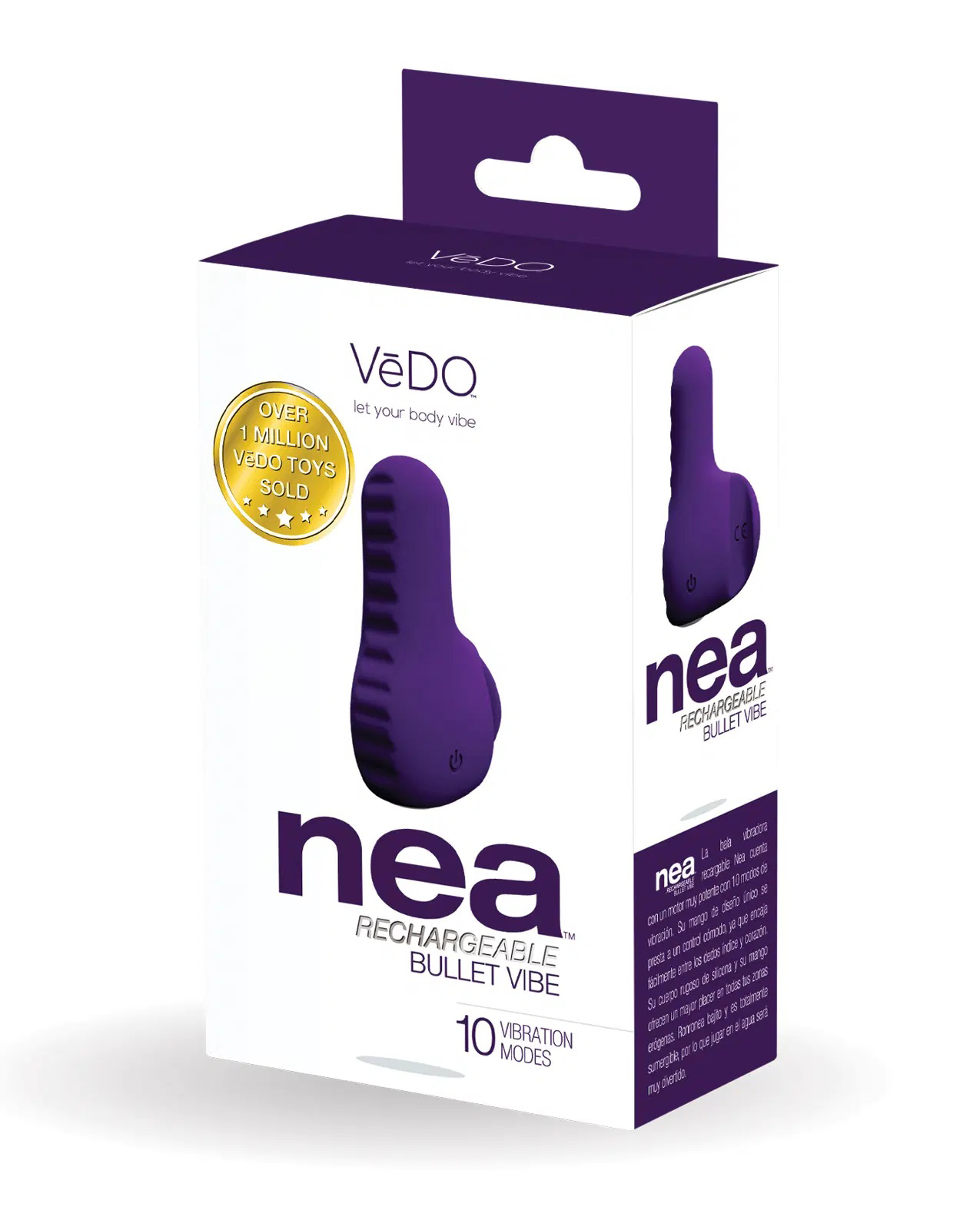 nea rechargeable finger vibe deep purple 