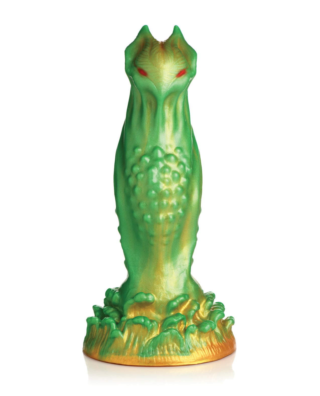 nebula alien silicone dildo green 