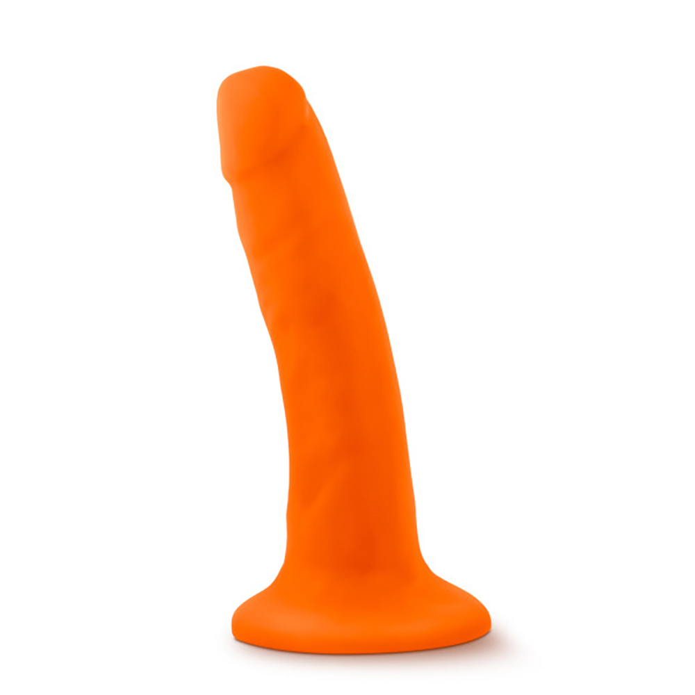 neo . inch dual density cock neon orange 