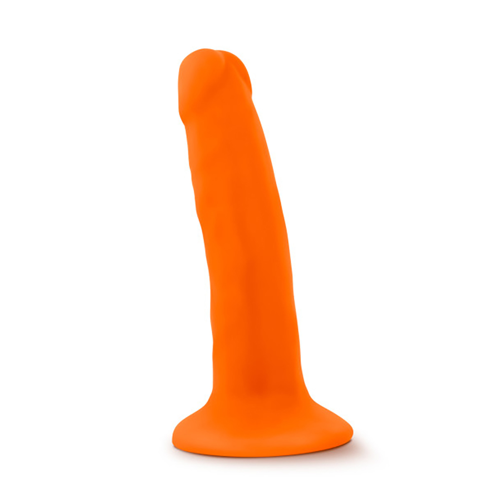 neo . inch dual density cock neon orange 
