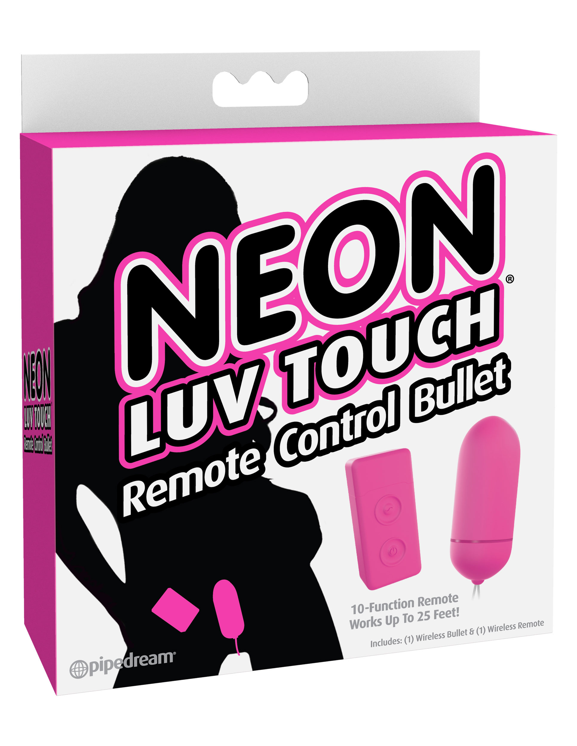 neon luv touch remote control bullet pink 