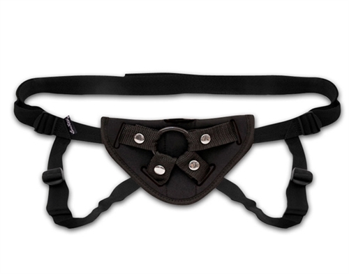 neoprene strap on harness black 