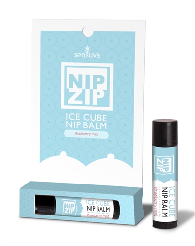 nip zip ice cube nip balm strawberry mint tube carded 