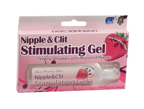 nipple and clit stimulating gel  oz strawberry 