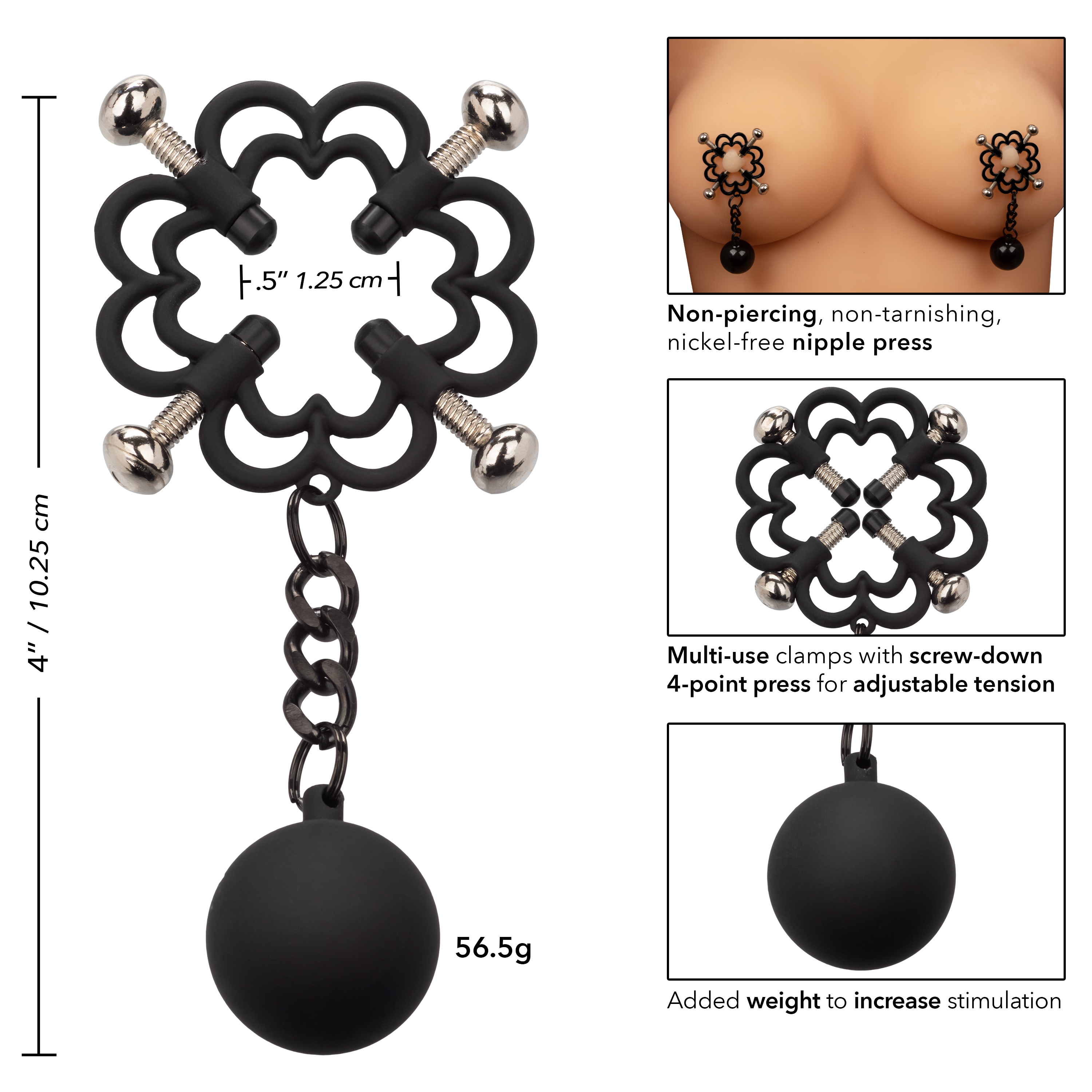 nipple grips power grip  point weighted nipple  press 