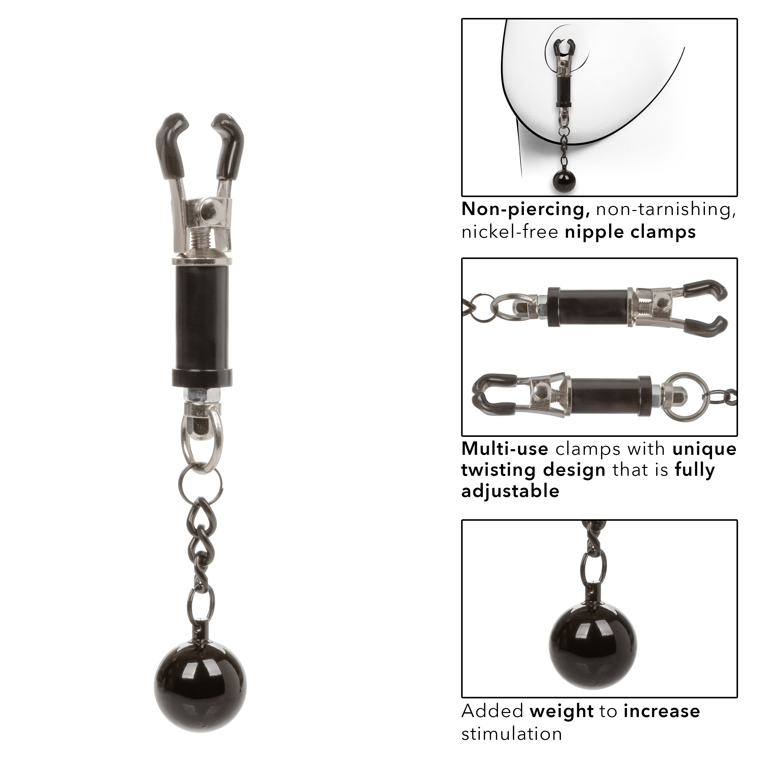 nipple grips weighted twist nipple clamps 