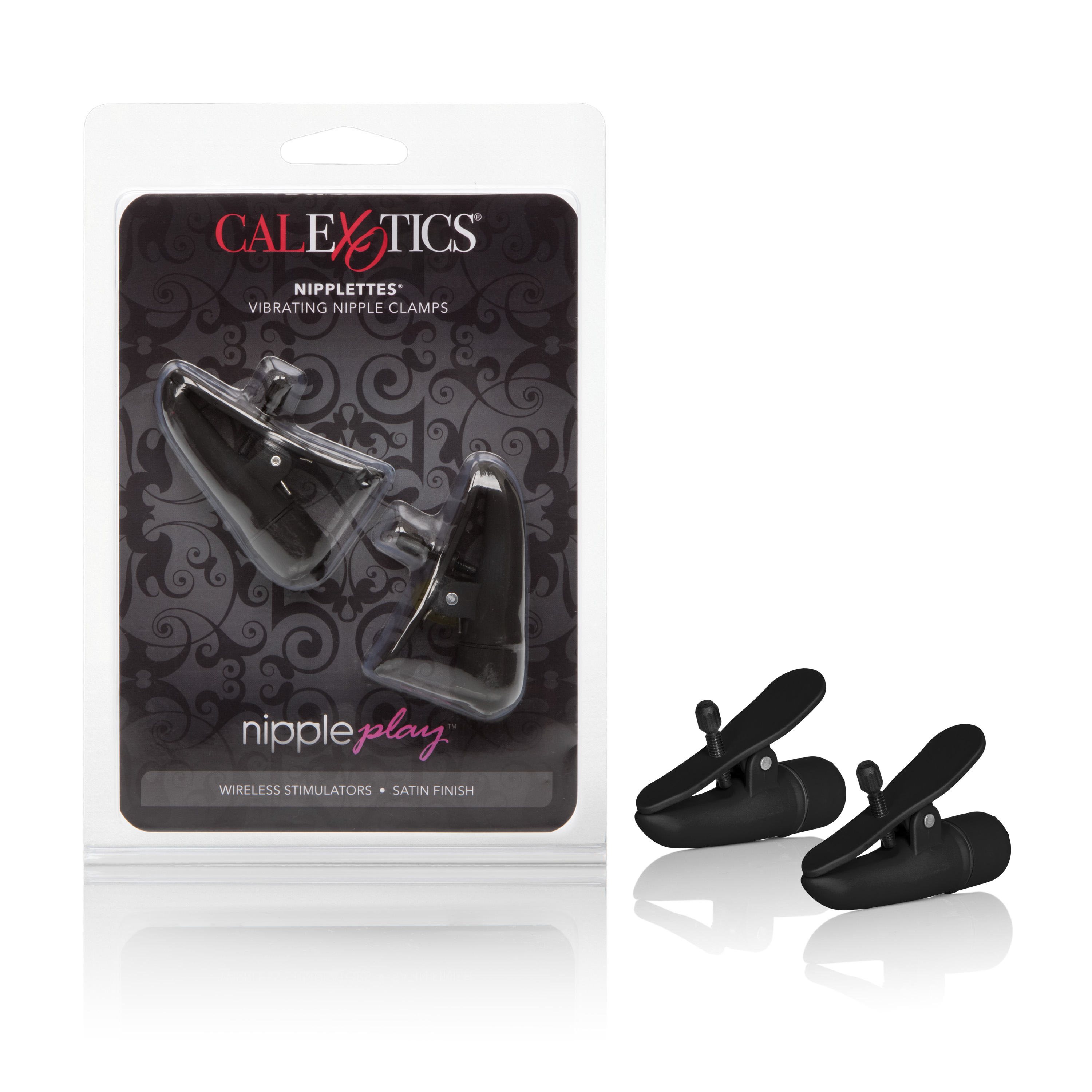 nipple play nipplettes vibrating nipple clamps black 