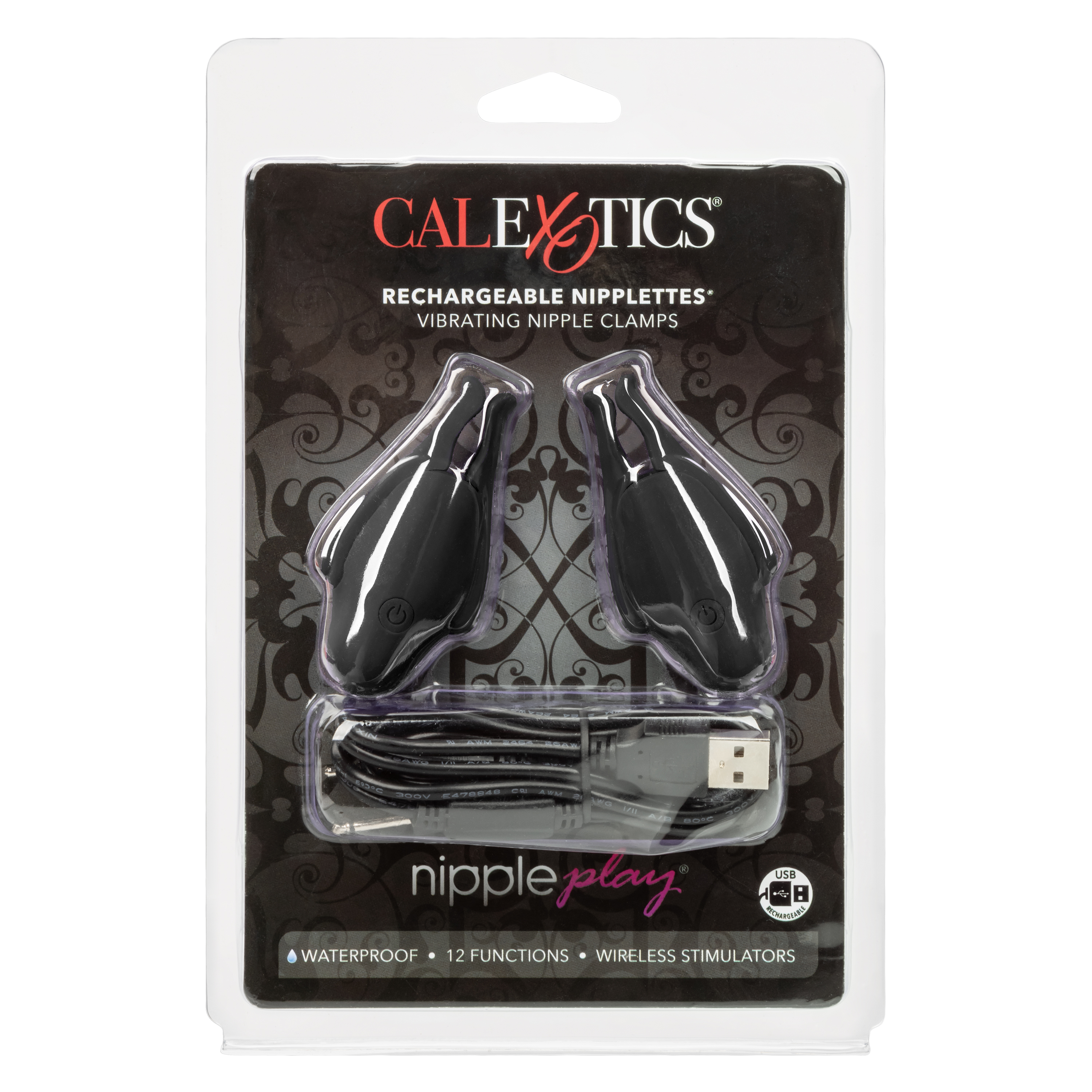 nipple play rechargeable nipplettes black 