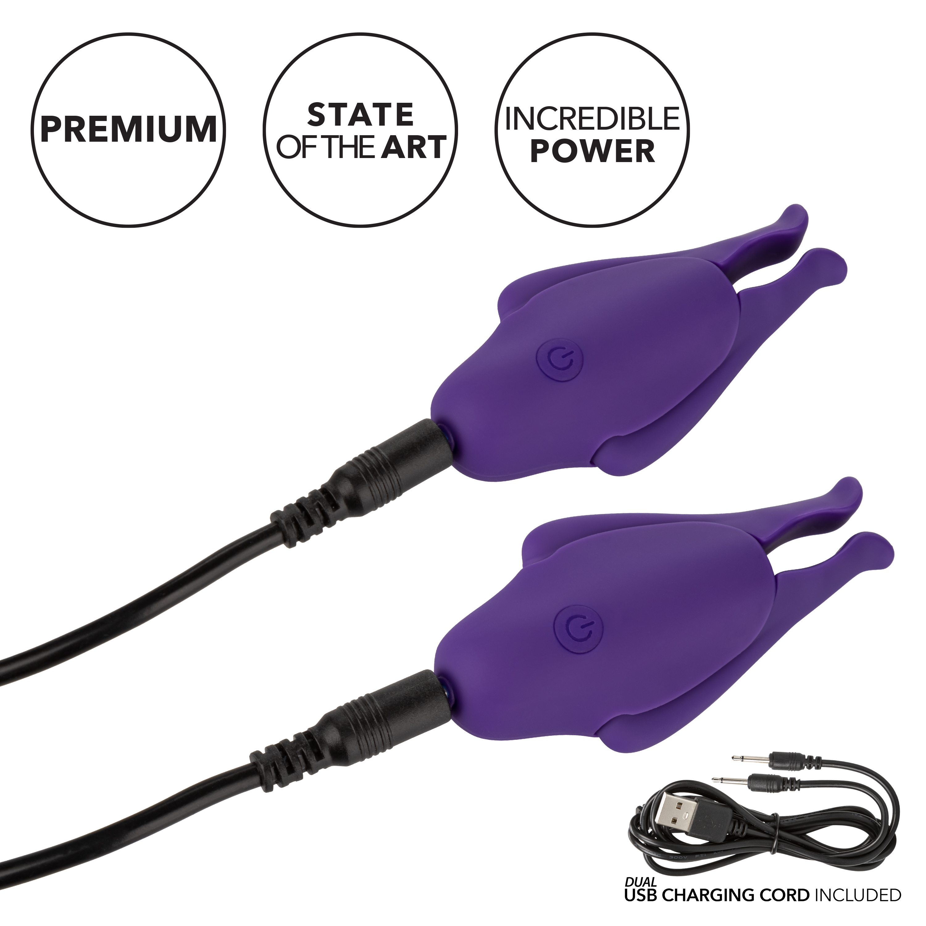 nipple play rechargeable nipplettes purple 