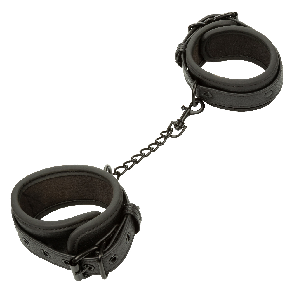 nocturnal collection ankle cuffs black 