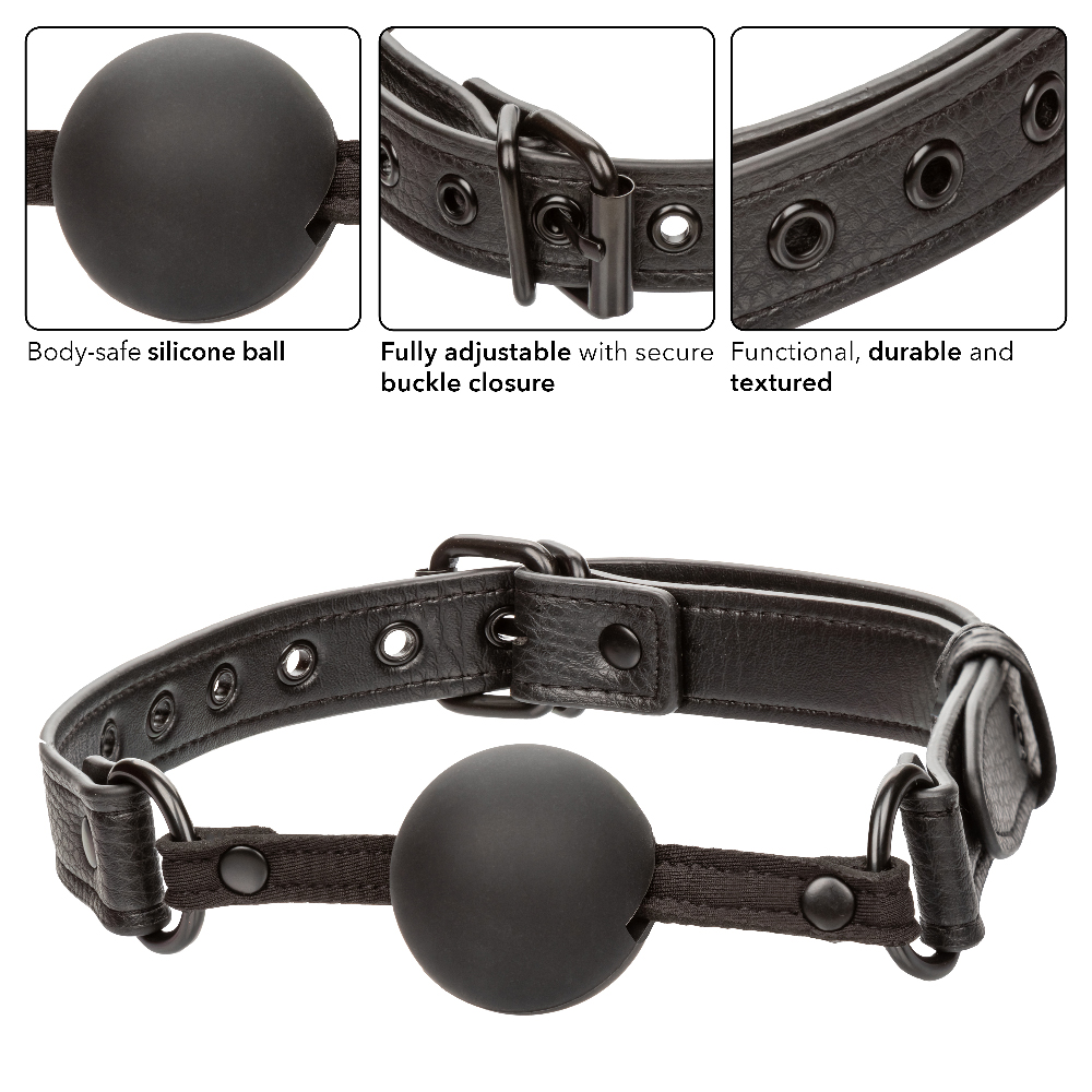 nocturnal collection ball gag black 