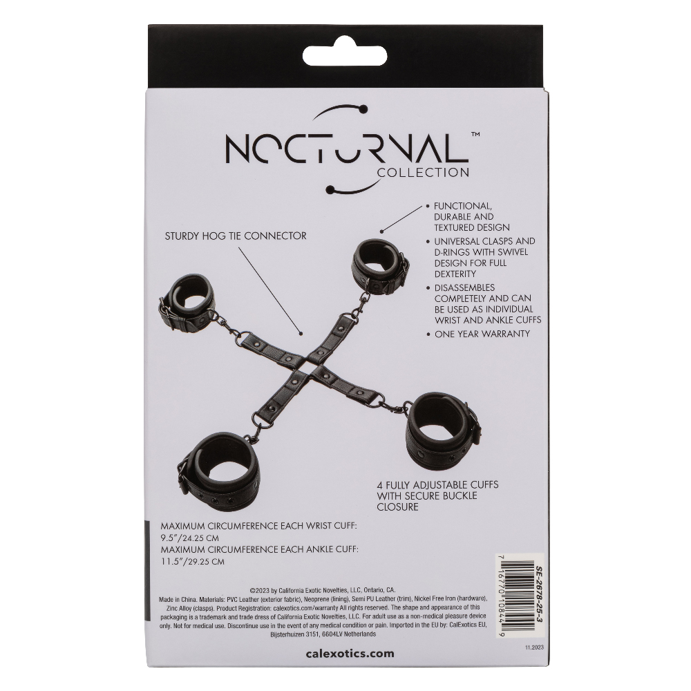 nocturnal collection hog tie black 