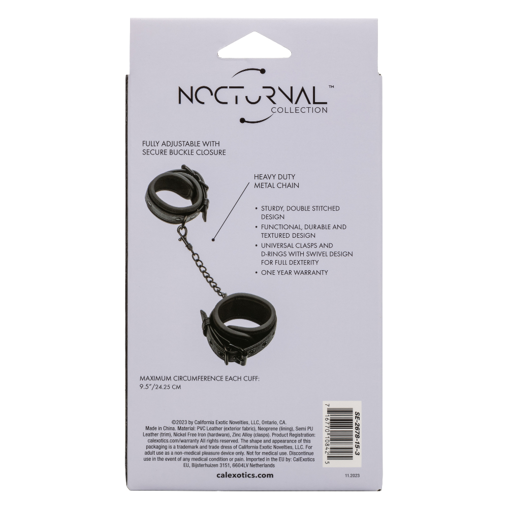 nocturnal collection wrist cuffs black 