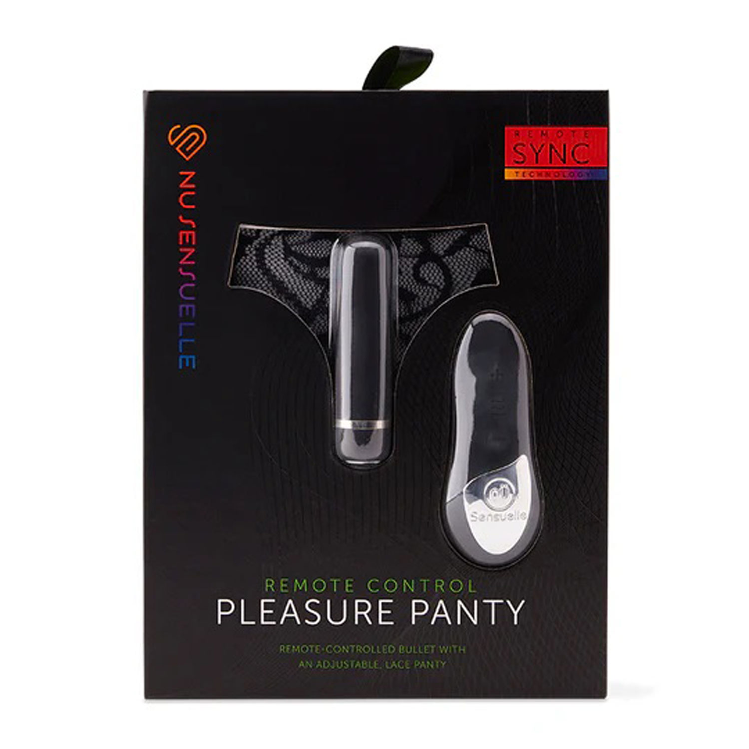 nu sensuelle remote control pleasure panty black 