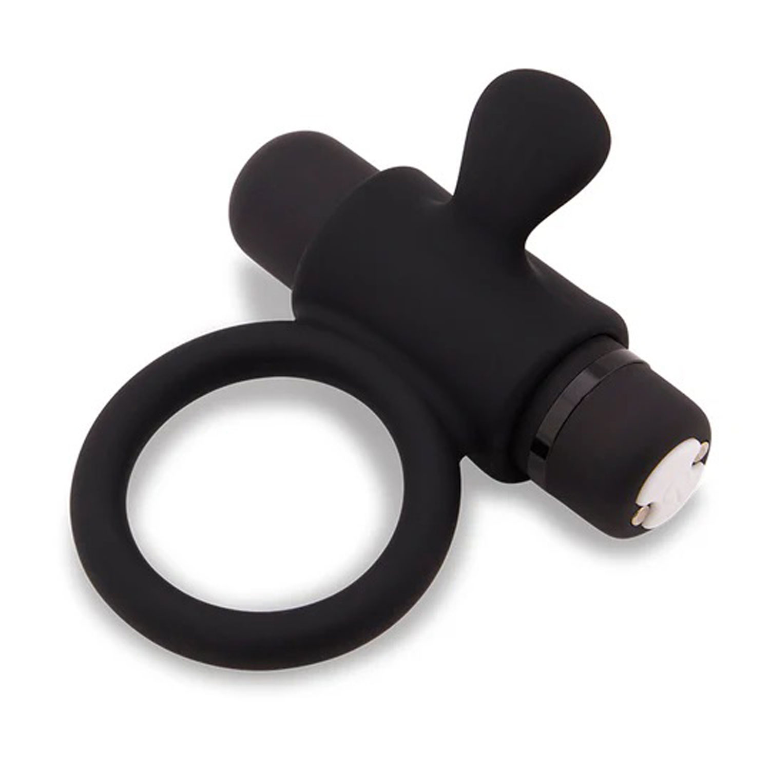 nu sensuelle silicone bullet ring black 