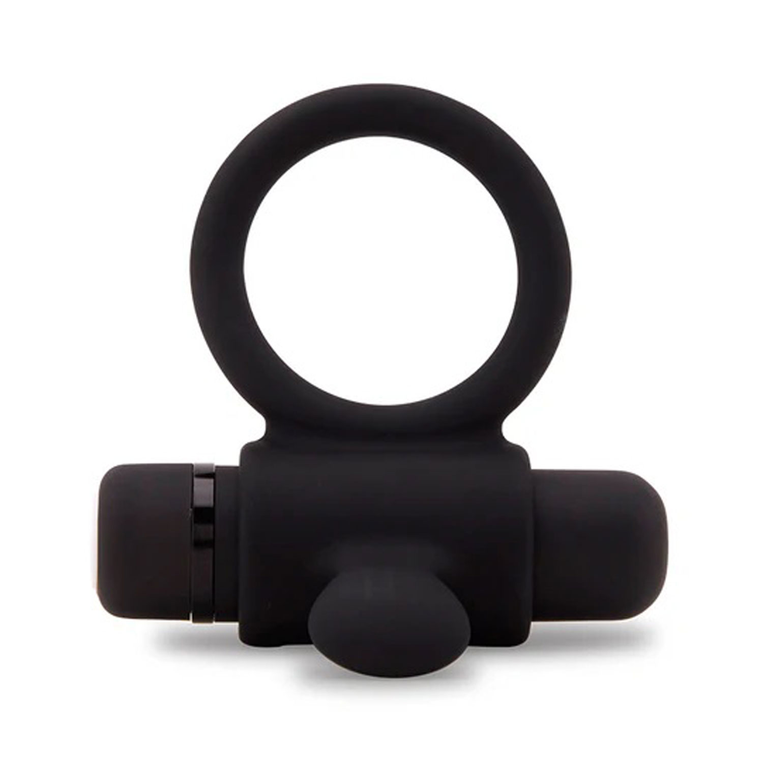 nu sensuelle silicone bullet ring black 