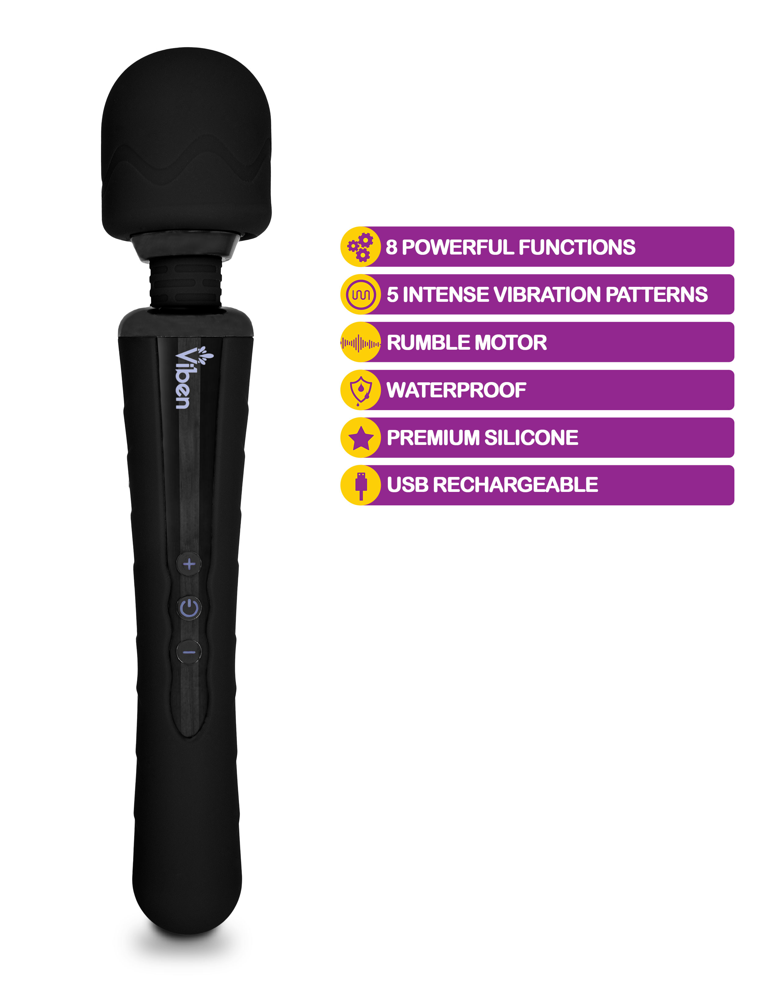 obsession intense wand massager black 