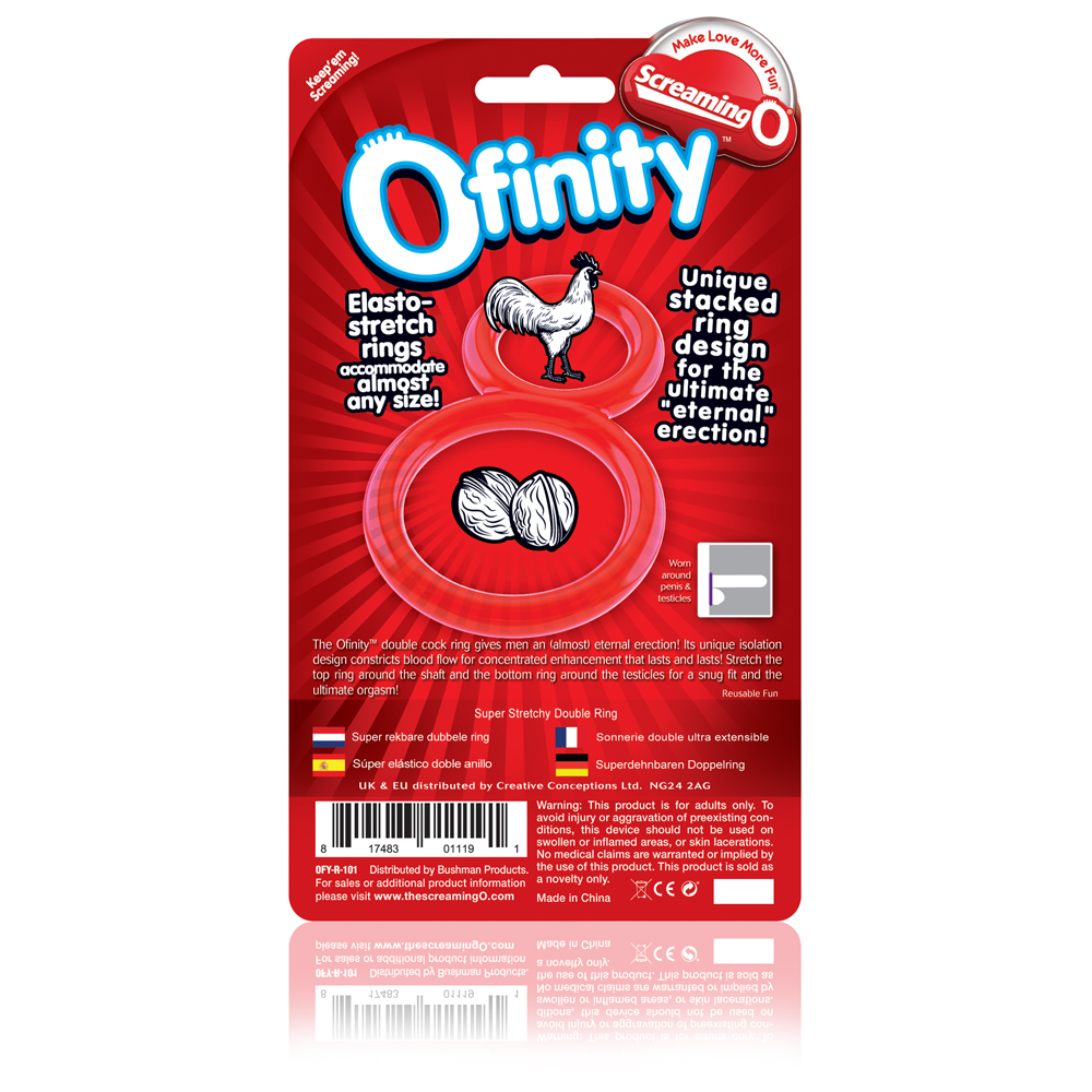 ofinity double ring red 