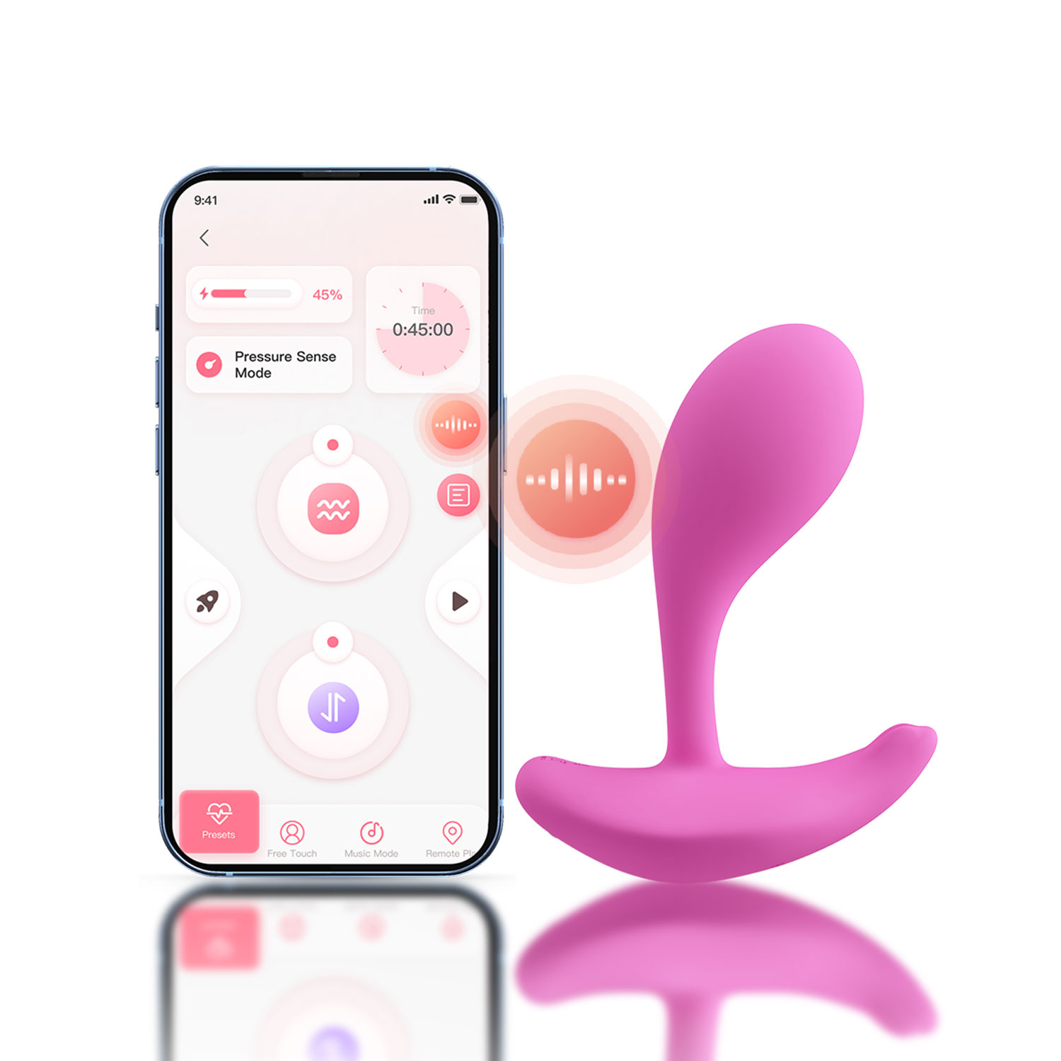 oly  app enabled clit and g spot vibrator  pink 