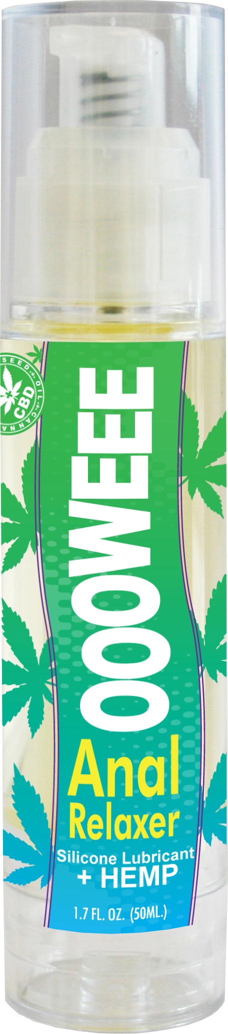 oooweee anal relaxer silicone lubricant plus hemp  fl oz  ml 