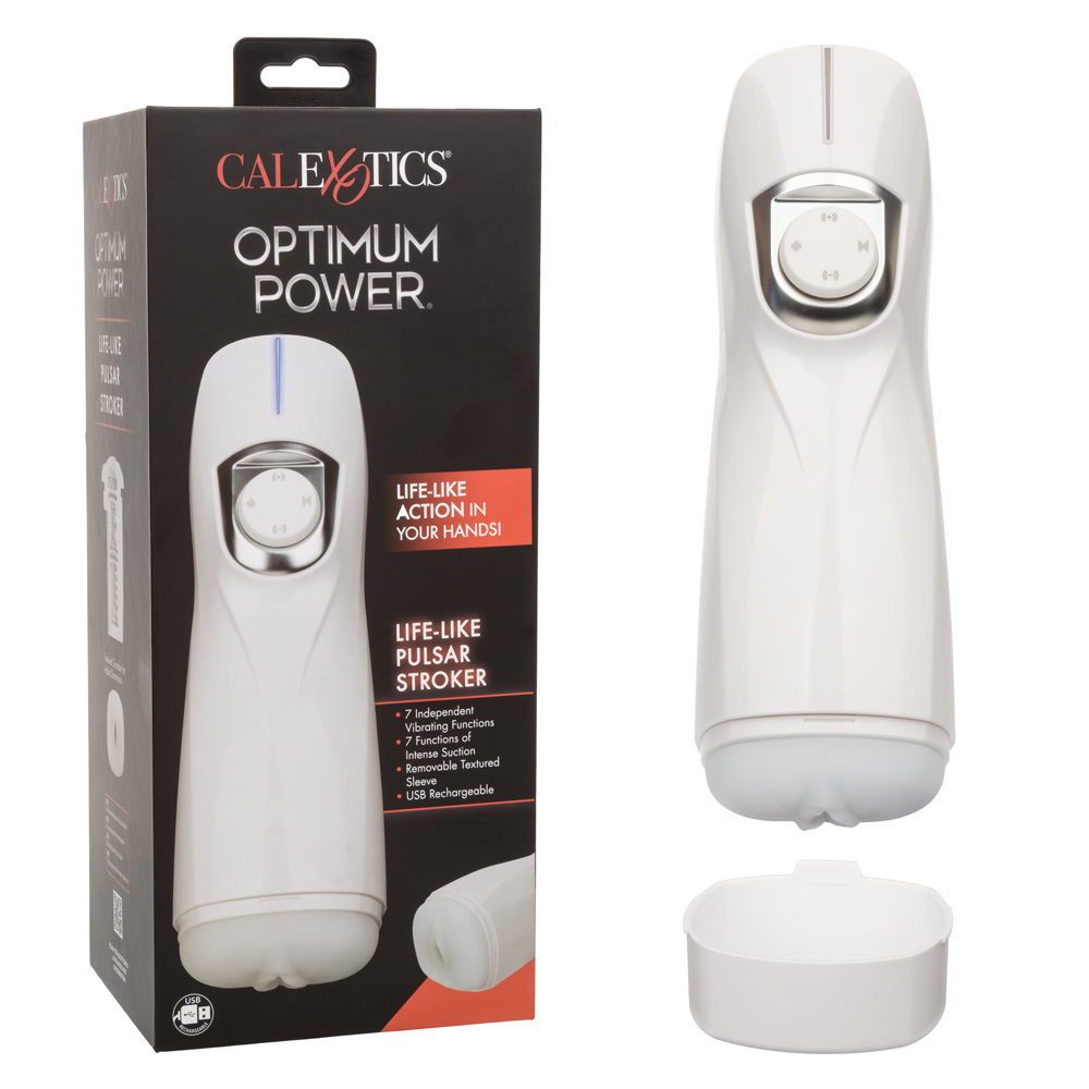 optimum power lifelike pulsar stroker white 