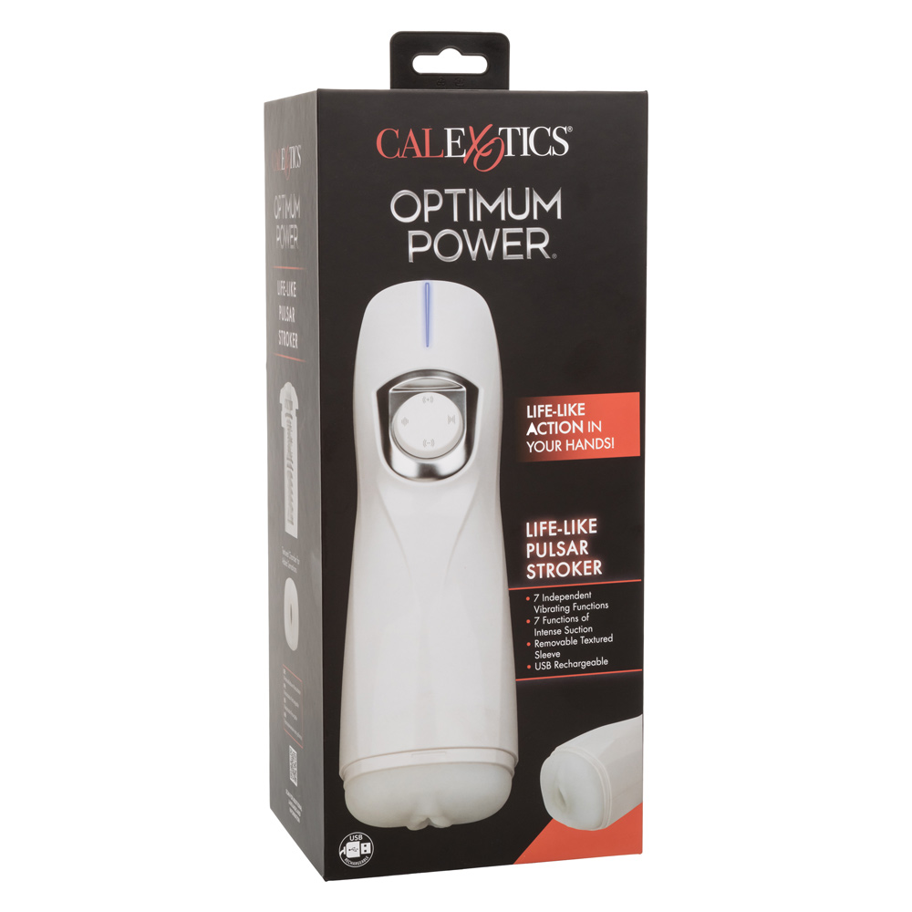 optimum power lifelike pulsar stroker white 