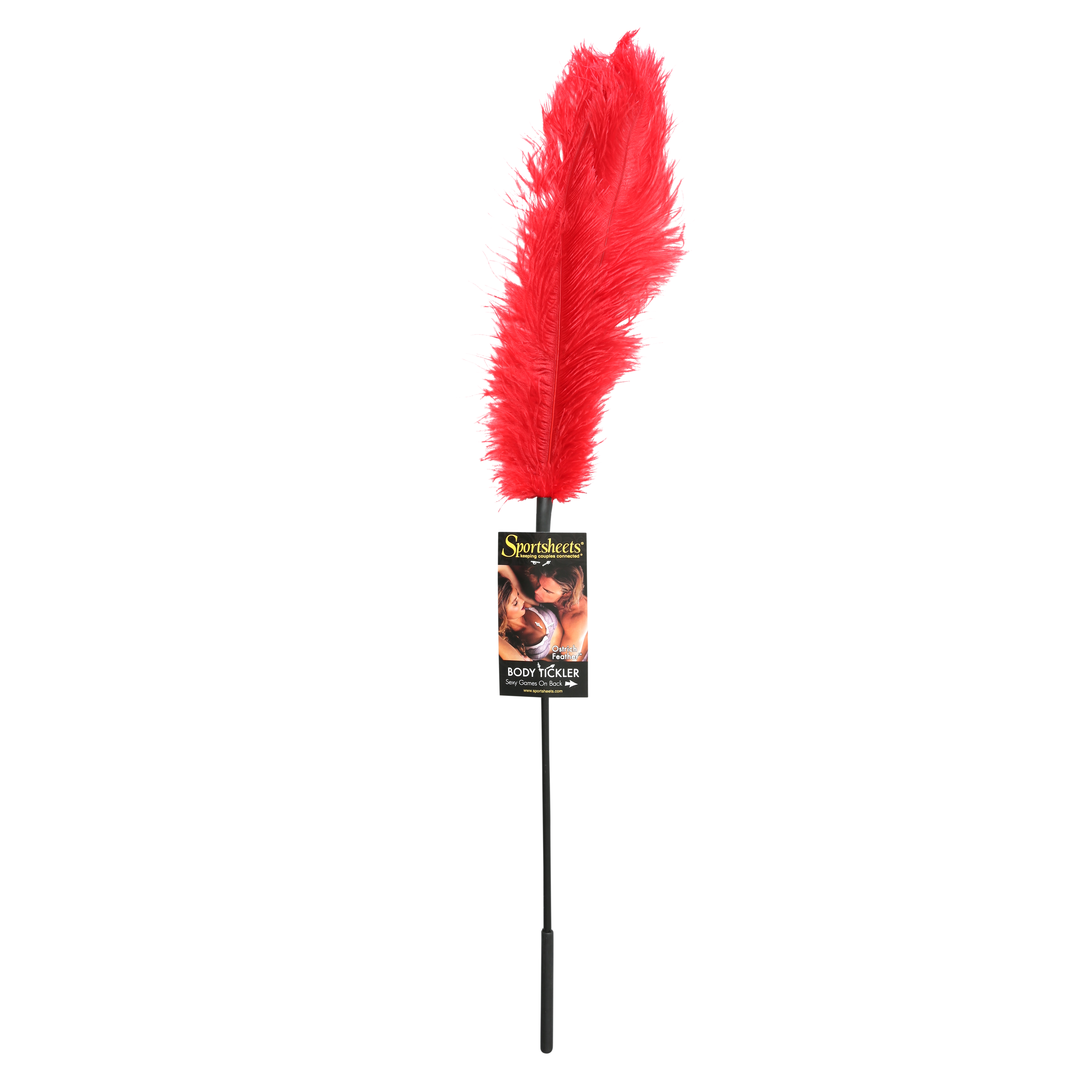 ostrich tickler red 