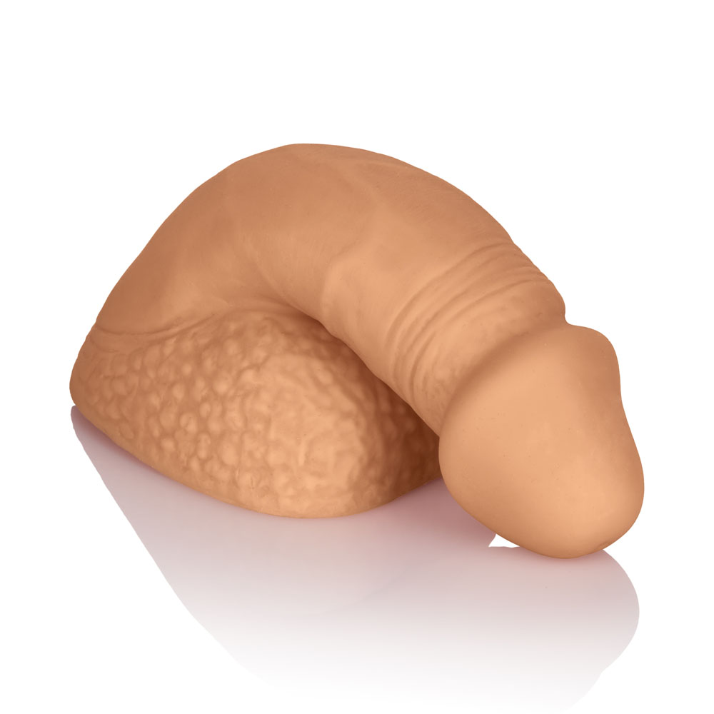 packer gear  inch silicone packing penis tan 