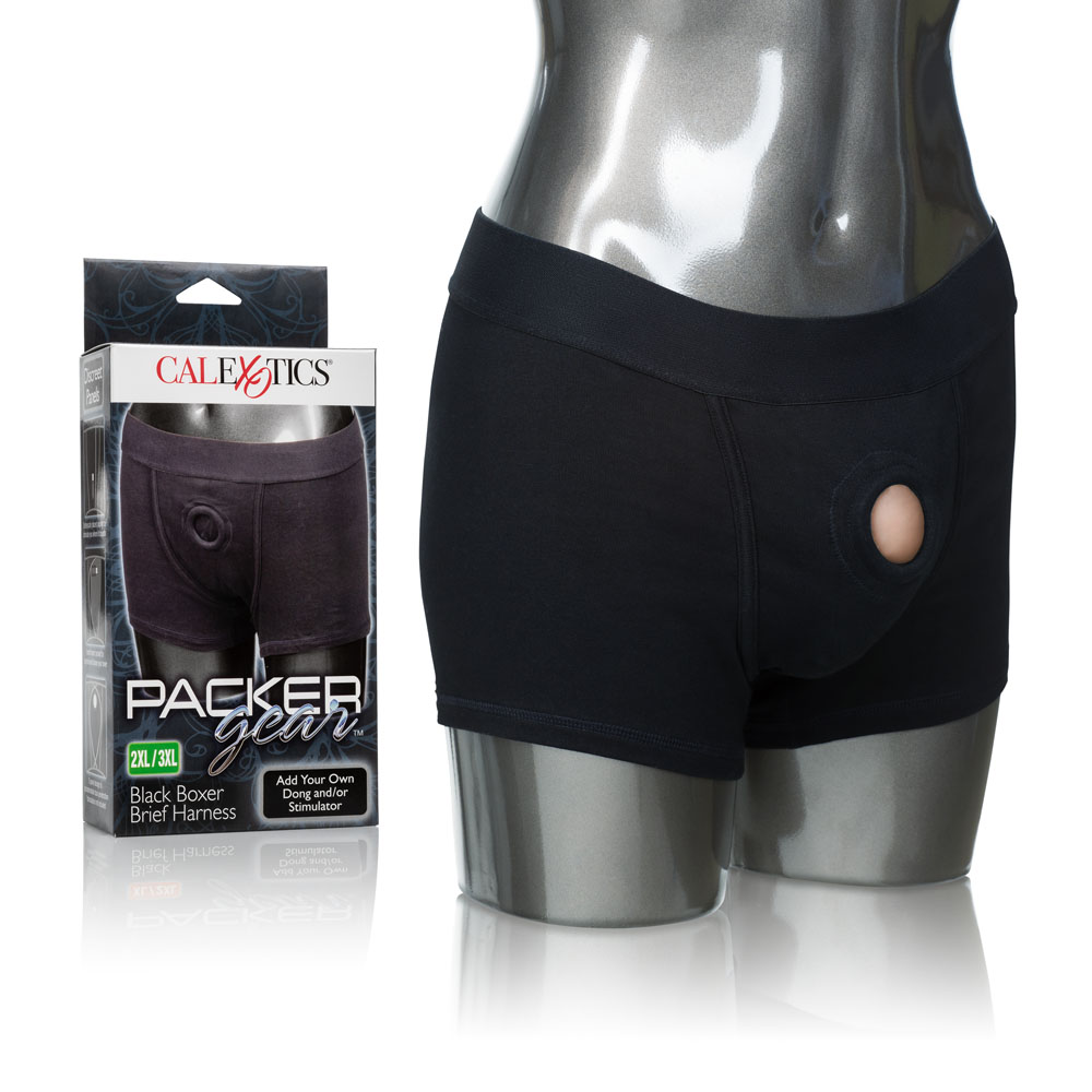 packer gear black boxer brief harness xlxl 