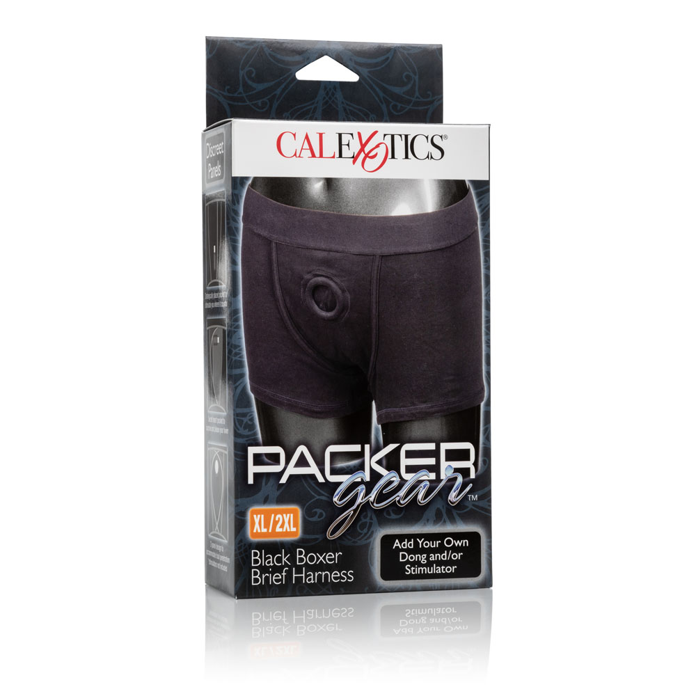 packer gear black boxer brief harness xlxl 