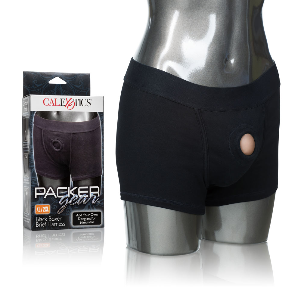 packer gear black boxer brief harness xlxl 